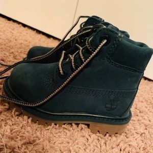 Green toddler timberland boots